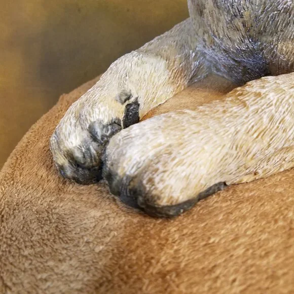 Dog Large Figurine - Mastiff Style - Older Resin - Picture 6 of 13